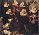 Family Portrait in a Landscape by Frans Hals